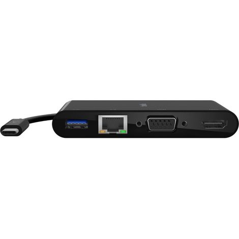 Belkin USB-C auf Gigabit-Ethern. HDMI/VGA/USB-A-Adapter, schwarz (1/5)