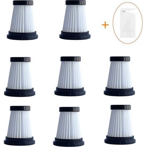 Lot de filtres HEPA de rechange pour aspirateur sans fil – Compatible Moosoo K12 K12 Pro K13, Genius Invictus One, Foxnovo 13KPA,8pcs (1/4)