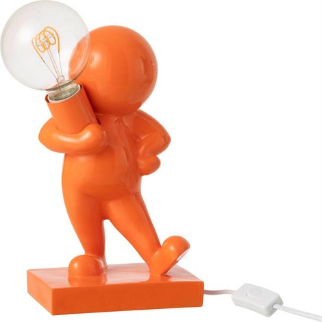 Lampe de table orange en résine pop - orange foncé (1/5)