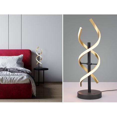 LED Tischleuchte SEQUENCE dimmbar Messing, Höhe 48cm (1/5)