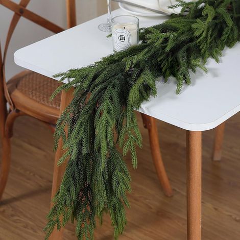 Künstliche Zederngirlande 2.7m - Dick & Weich für Weihnachten, Kamin, Innen/Außen