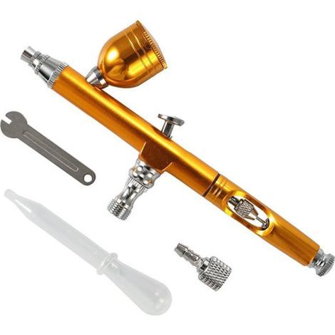 Perle rare aérographe pompe à Air pulvérisation peinture pistolet aérographe peinture murale peint meubles réparation gâteau faisant outil or (1/5)