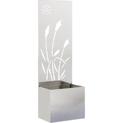 Écran de confidentialité de jardin Fretwork Argent 50 x 140 cm CFW118716 (1/5)