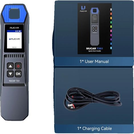 Herramienta de diagnóstico de presión de neumáticos TPMS, conectividad inalámbrica, amplia compatibilidad, MUCAR T261 (1/2)