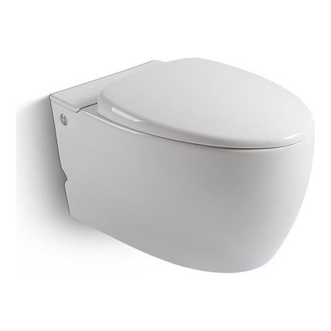 TOILETTES EN CÉRAMIQUE BLANCHE SUSPENDUES AVEC BÂTI SUPPORT 555x365x370mm