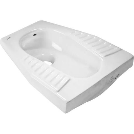 Vaso wc alla turca in ceramica bianca BARBOTTINA