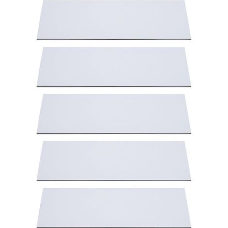 5 Pièces Couvercles D'Aération Magnétiques Blanc-Noir 5,5x12 Pouces pour Bouches D'Aération au Sol, au Mur ou au Plafond et Registres D'Air, pour VR, Domestique et Bouches D'Aération AC (1/5)