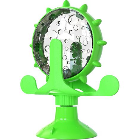 Multifonctionnel Slow Food QI Toy pour Chiens et Chats, Pet Slow Feeder Toys Jouet interactif Educational Safe Durable Pet Supplies Empêcher de Manger trop Vite (Vert)
