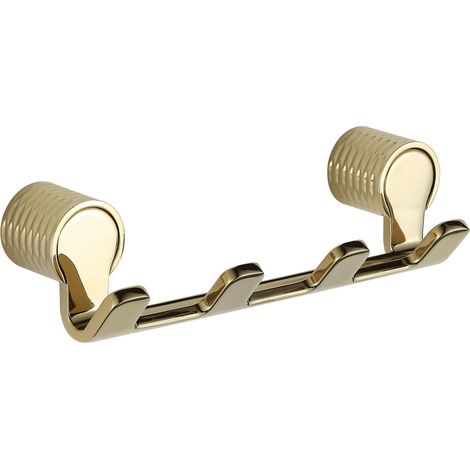 Mexen Base quadruplo gancio per asciugamani, oro - 70882354-50 (1/2)