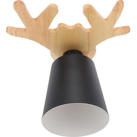 1 lampe de plafond en forme de corne de cerf (1/3)