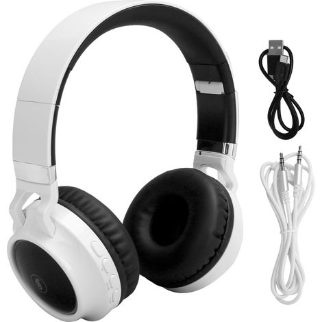 Casque Gamer Sans Fil Bluetooth 5.0 avec LED Lumineux, Écouteurs Over-Ear Stéréo et Connexion 3.5mm (1/5)