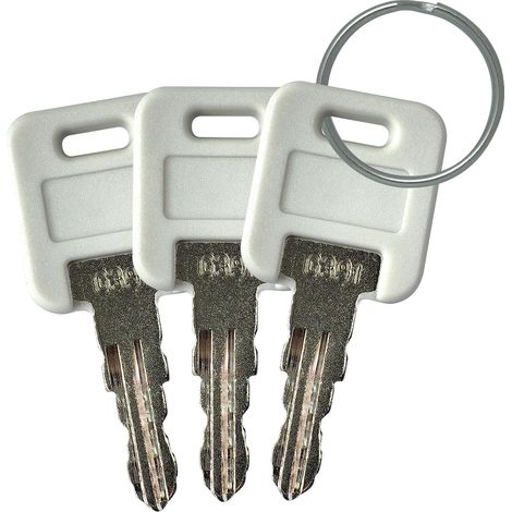 Clés de rechange pour serrure de compartiment de camping-car, VELUNOR, remorque et caravane - lot de 3, compatibles Global Link (1/5)