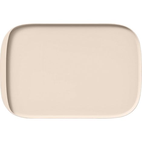 Tapis de Gamelle pour Chien, Set Repas Silicone Antidérapant pour Chat, Protection Sol Imperméable Coussin Plateau Marron Naturel 45x30 cm (1/5)