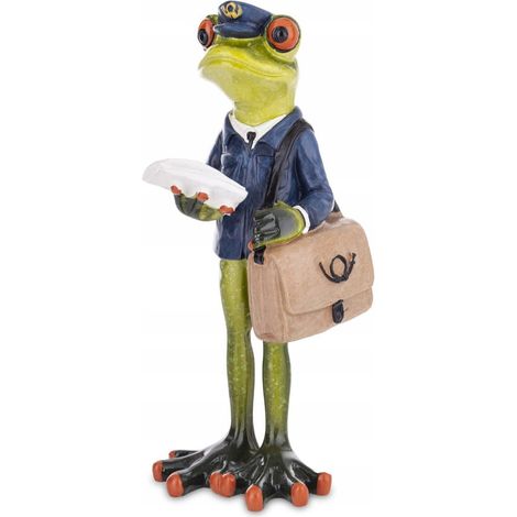 Froschfigur, Postbote, Briefe, Froschgeschenk, Postamt (1/5)