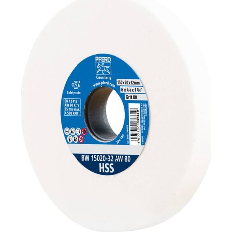 Pferd – Disque à lamelles HSS 150mm – Grain 80 – Ébavurage et affûtage aciers alliés – Max 4500 tr/min – Ø de perçage 32mm