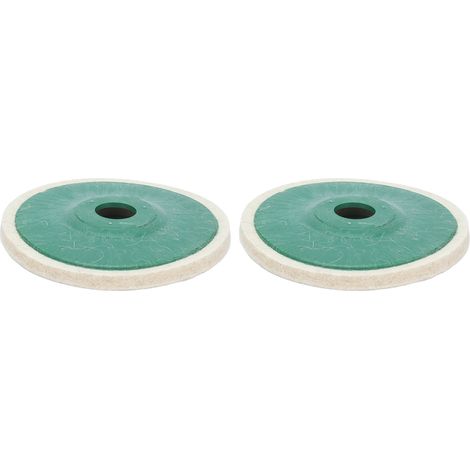 Lot de 2 Disques de Polissage en Feutre de Laine 5 Pouces, Meule Abrasive Ronde pour Accessoires de Meuleuse d'Angle (1/5)