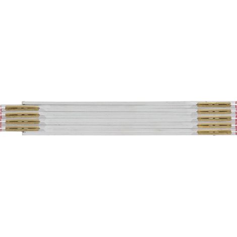 Legno Metro Pieghevole 3M - 2Mx16Mm Bianco (1/2)