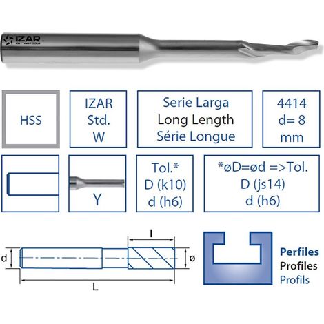 FRAISEUSES AVANT 4414 4 HSS IZAR (1/2)