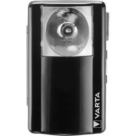 TORCIA PIATTA PORTATILE 15LM VARTA IN METALLO NERO VINTAGE (1/4)