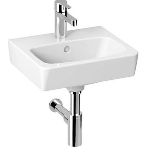 Jika Lyra plus - Waschtisch 40x34 cm, mit Überlauf, mit Hahnloch, weiß H8153800001041