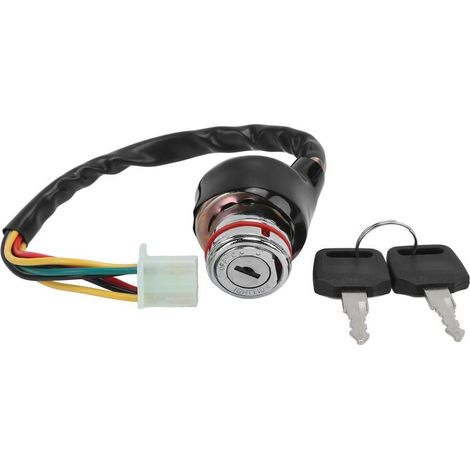Interrupteur d\\'allumage 9 trous 6 fils avec 2 clés – Compatible VTT chinois 50cc à 125cc – Installation simple et durable (1/5)