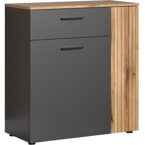 Esteban Sideboard 2 Türen, 1 Schublade Antracit.