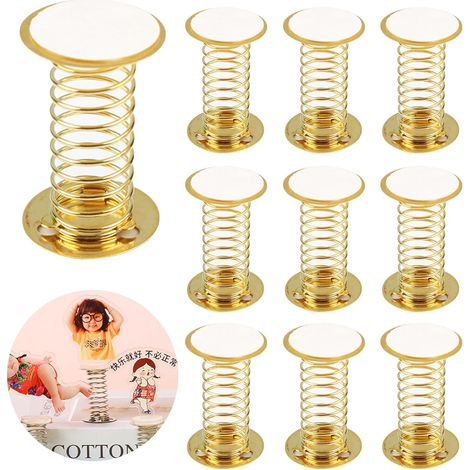 10 Pièces Secouer La Tête Poupée Support À Ressort Socle à Ressort Accessoires de Voiture Accessoire Bricolage secouant Le Ressort Socle à Ressort Support Ressort Poupée Bricolage Voiture (B)