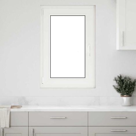 Ventana de sótano "RISOR" 60x100 cm oscilobatiente DIN izquierda blanca vidaXL