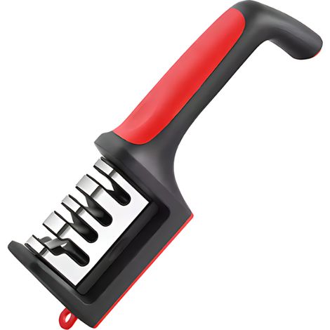 MODERNER ROTER KÜCHENMESSERSCHÄRFER