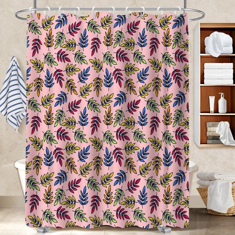 Rideau de douche 180x180 poids aux ourlets protection douche pour rafraîchir sa salle de bain (1/5)