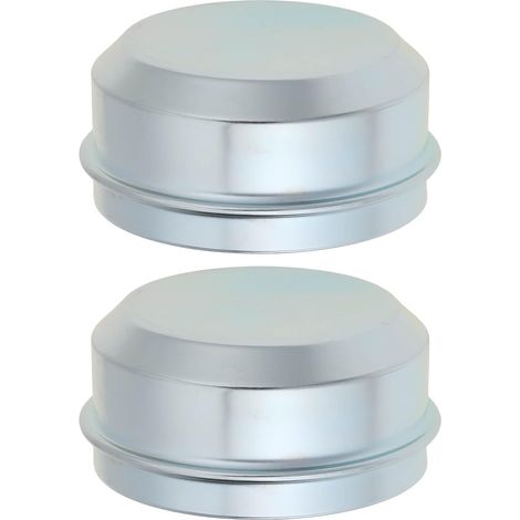Lot de 2 cache-moyeux de roue de remorque 62 mm, hauteur 31 mm, compatibles avec les remorques (1/5)