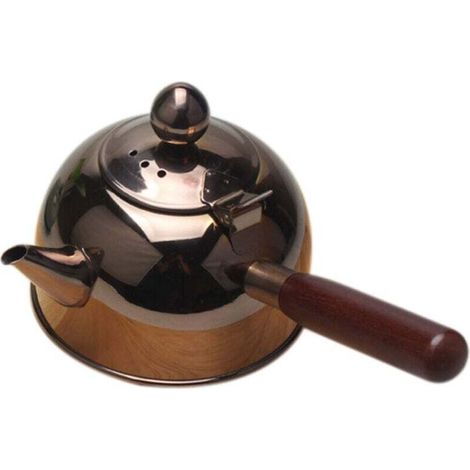 Crezuo 500-ml-Kaffeekanne für türkischen Kaffee, induktionsgeeignet, mit Griff, geeignet für Kaffee, Milch und Tee, Edelstahl 304
