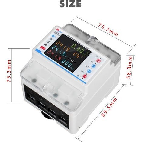 Interruttore automatico intelligente Tuya WiFi, con funzione di richiusura automatica, contatore di energia trifase 3P4W, dotato di molteplici funzioni di protezione, programmazione e misurazione dell (1/5)