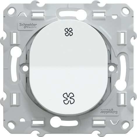 SCHNEIDER ELECTRIC Interrupteur vmc à assembler Ovalis, SCHNEIDER ELECTRIC, blanc (1/5)