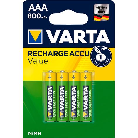 MINI STILO AAA 800MAH RICARICABILE 4PZ BLISTER VARTA