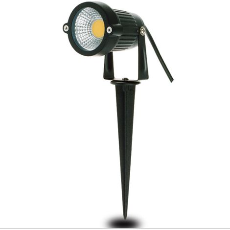 Stück Outdoor-Erdspießbeleuchtung COB 5W 220V IP65 Wasserdichter LED-Strahler Einstellbarer Flutlicht-Gartenlampe Beleuchtung für Wege Pflanzen Balkon Terrasse Rasen Warmweiß