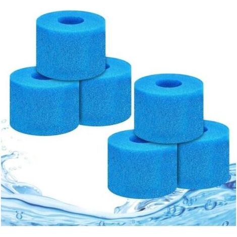 6 Pièces Éponge Filtrante Type S1, Filtre Éponge Cartouche, Mousse pour Filtre Piscine, Convient aux Piscines, Aquariums (1/4)