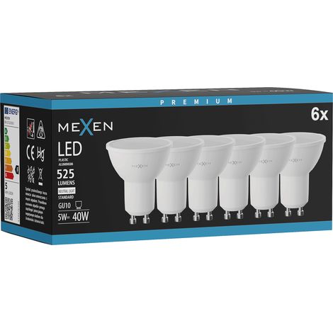 Mexen Nova 6x Ampoule LED GU10, 5W, Neutre - 4000K, 525 lm - L107-GU10-0540-01x06 (1/5)