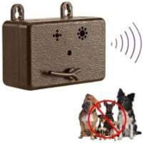 Répulsif d'écorce à ultrasons pour chiens, portée de 50 pieds, bouchon d'écorce extérieur et intérieur marron-Crezuo