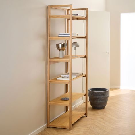 Etagère 80x40x199cm en chêne - HOKAÏ (1/5)