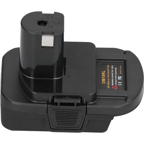 Adaptateur convertisseur DM18RL pour batterie au lithium 20 V Milwaukee DCB200 DCB203 DCB205 DCB206 M18 (1/5)