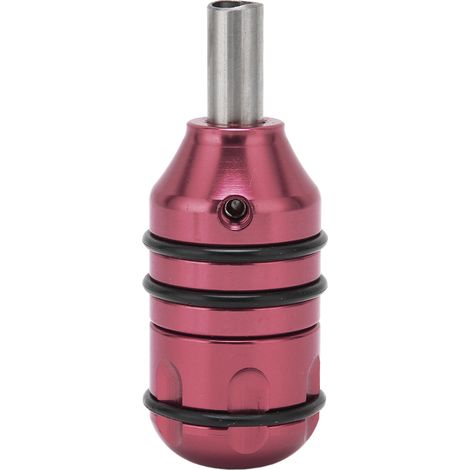 Manchon de tatouage professionnel 24mm en alliage d'aluminium, tube autobloquant rouge, accessoire pour machine à tatouer. (1/5)