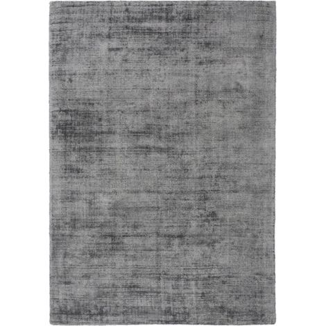 Tapis à Poils Courts Fait Main "Luxury I" Gris 120 x 170 cm (1/4)