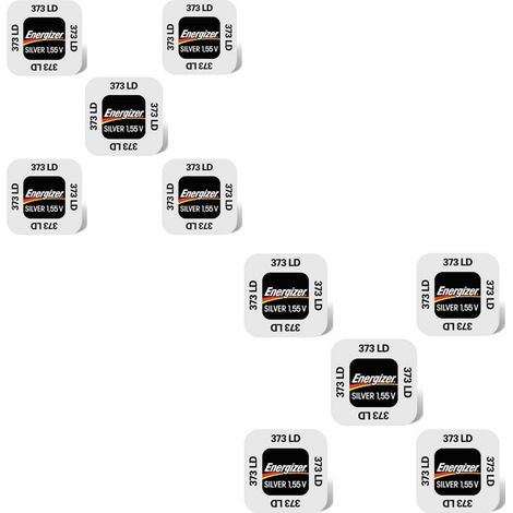 .10 piles  Energizer 373LD.