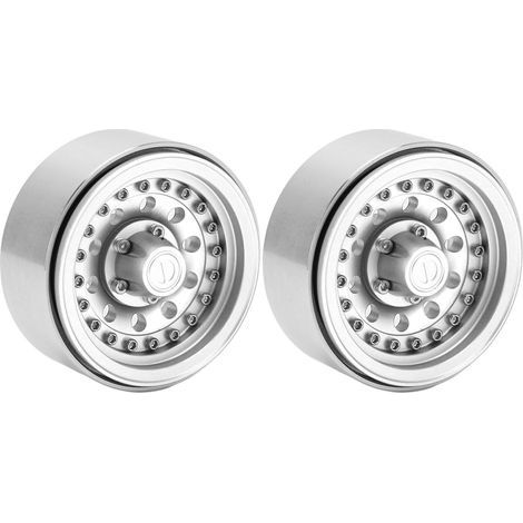 2 pièces Jantes Beadlock en Alliage d'Aluminium 1/10 pour Axial SCX10, Traxxas TRX4, D90, Redcat - 10 trous (1/5)