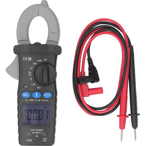 Smart Clamp Multimeter High Accuracy 600A Non Contact Backlight Digital Display Clamp Meter