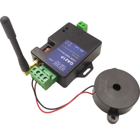 Alarme GSM SMS GA01P Sur Batterie Externe - Alerte 6 Numeros Compatible Maison Industrie (1/5)