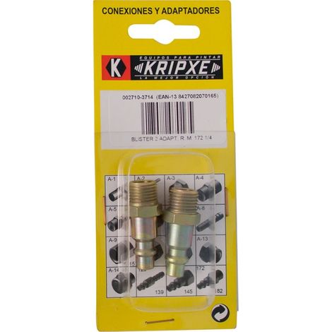 ADATTATORE MASCHIO RACCORDO R. B.2 - 1/4''