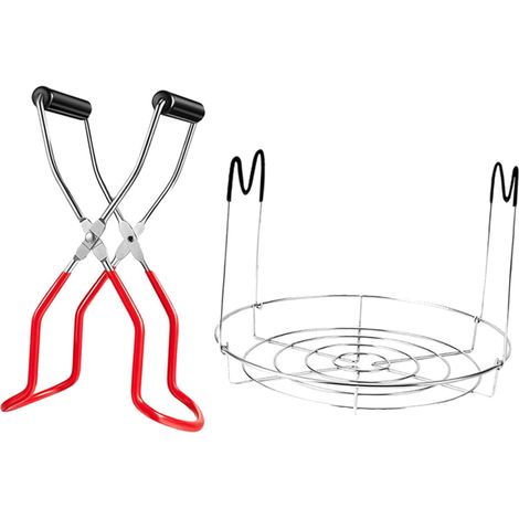 Étagère à Conserves Couleur Aléatoire Réutilisable 12 Pouces en Acier Inoxydable 2 Pièces Facile à Ranger pour Cuisson la Vapeur (1/5)