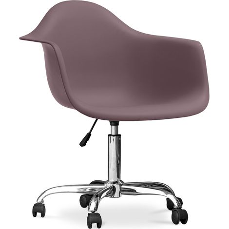Bürostuhl mit Armlehnen - Schreibtischstuhl mit Rollen - Weston Taupe